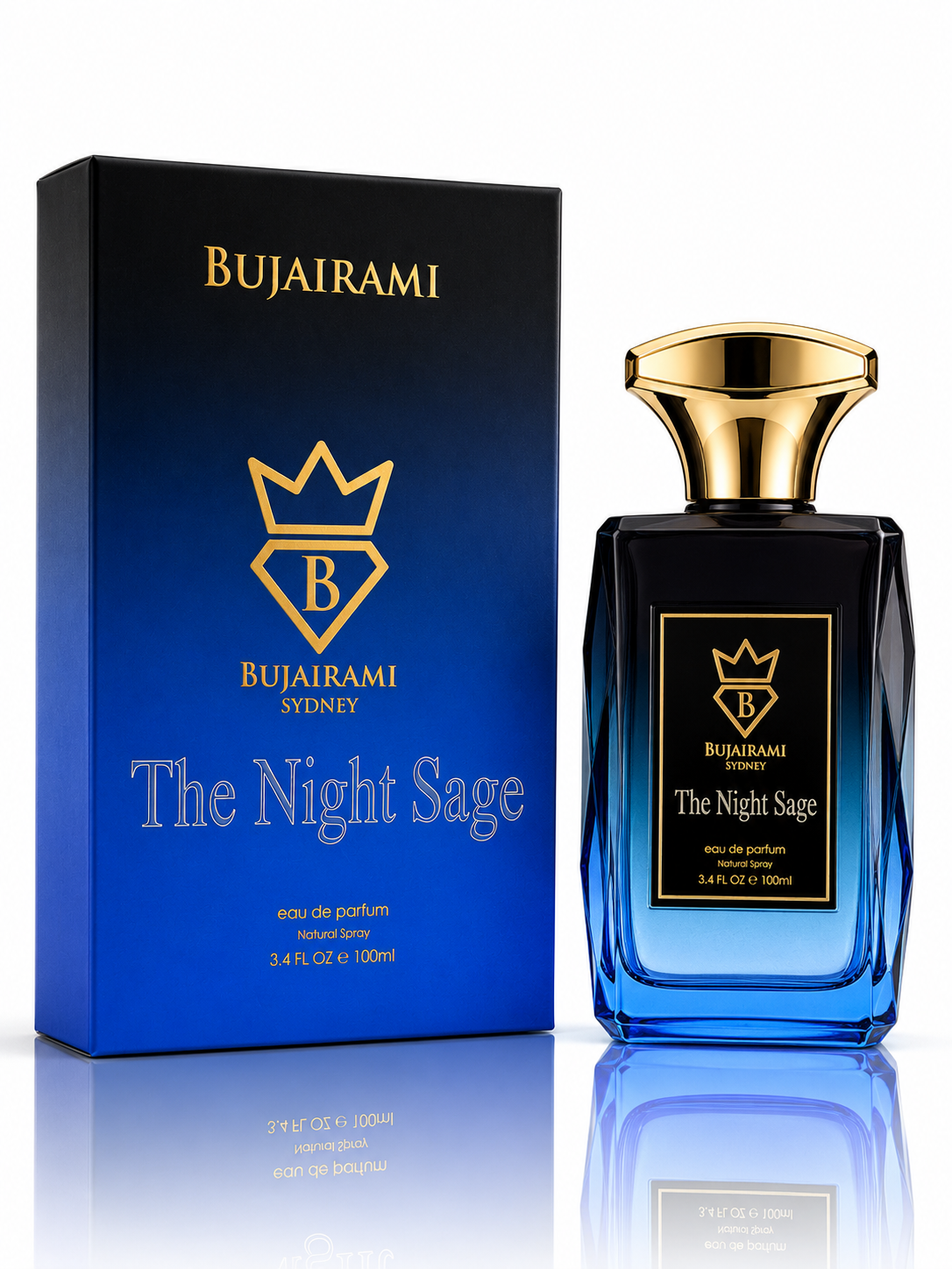 Bujairami The Night Sage Perfume Hombre Eau de parfum 100 Ml Premium Australiano-0