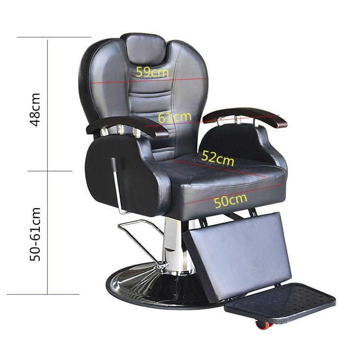 Sillón de Peluquería Barberia Reclinable Hidráulico-3