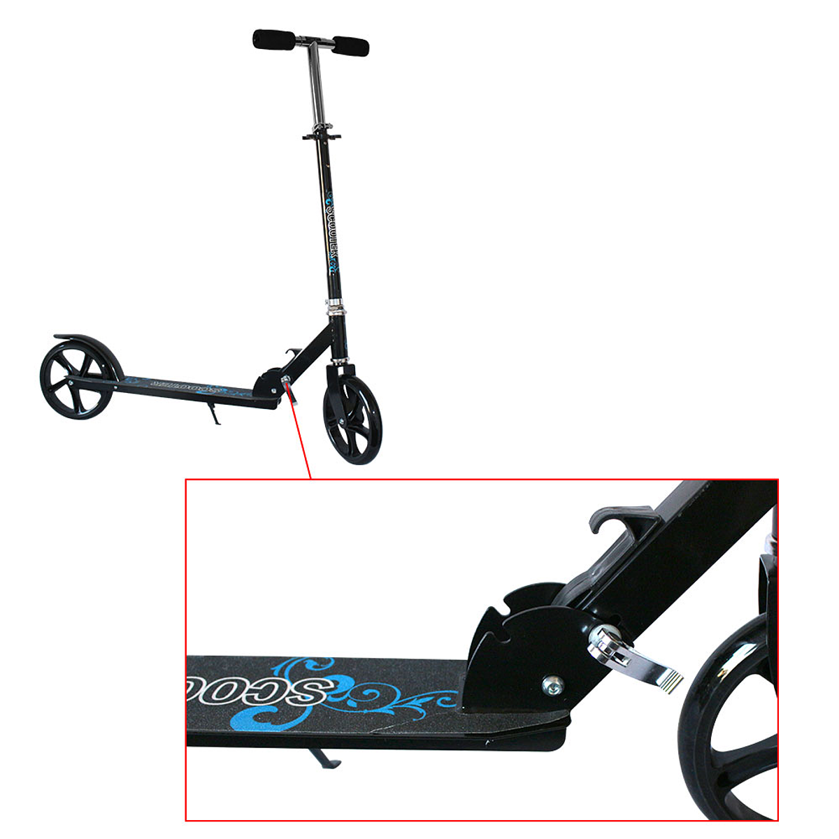 Scooter Metalico Clasico 2 Ruedas Niños / Adultos-4
