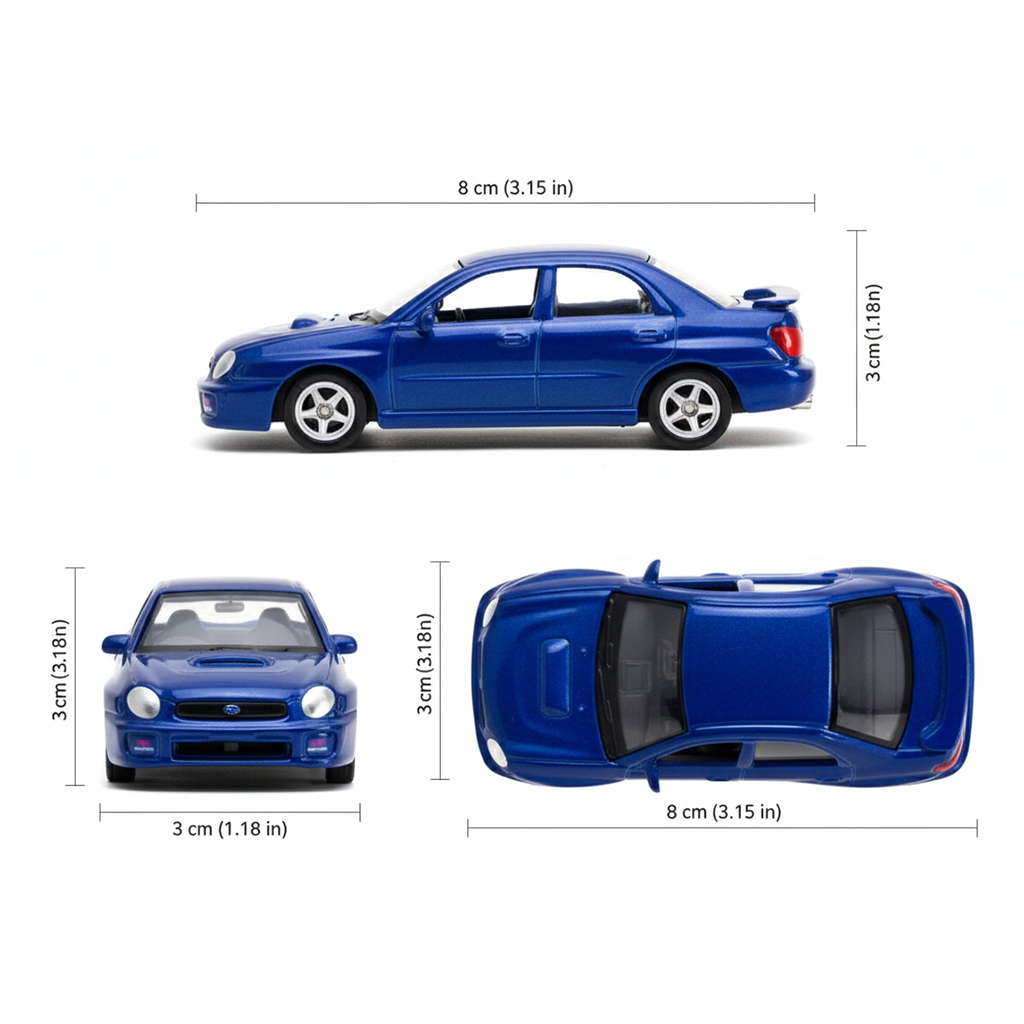 Auto Subaru Impreza Wxr Sti - Welly Escala 1:60-4