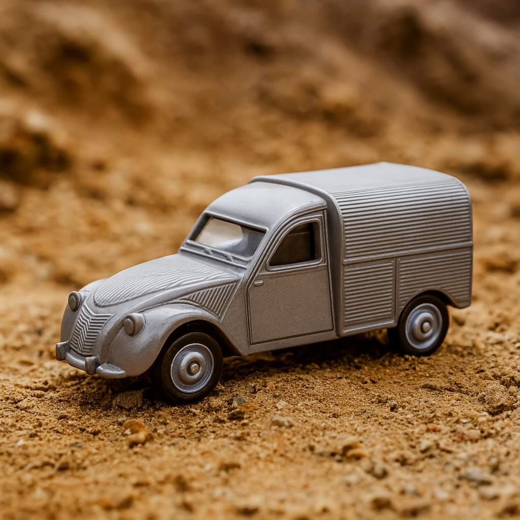 Auto Citroen 2Cv Fourgonnette - Welly Escala 1:34:39-2
