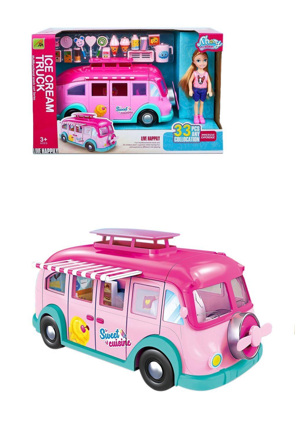 Juguete Set Bus Food Truck Y Muñeca - Toyng-2