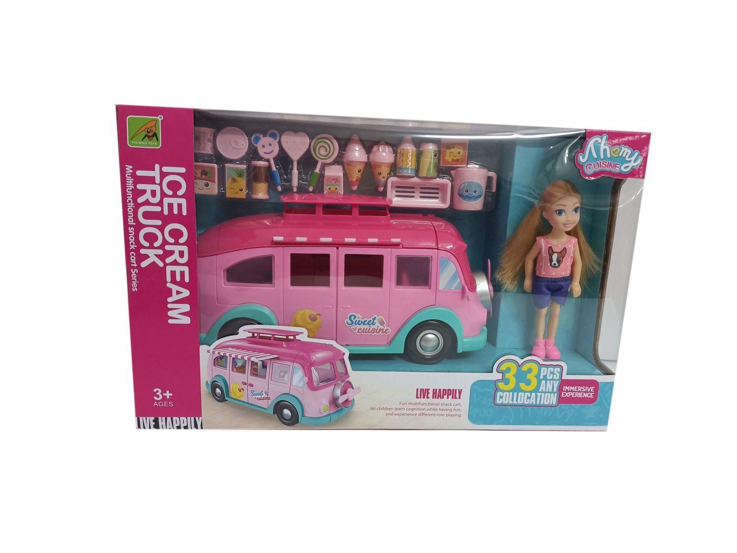 Juguete Set Bus Food Truck Y Muñeca - Toyng-3
