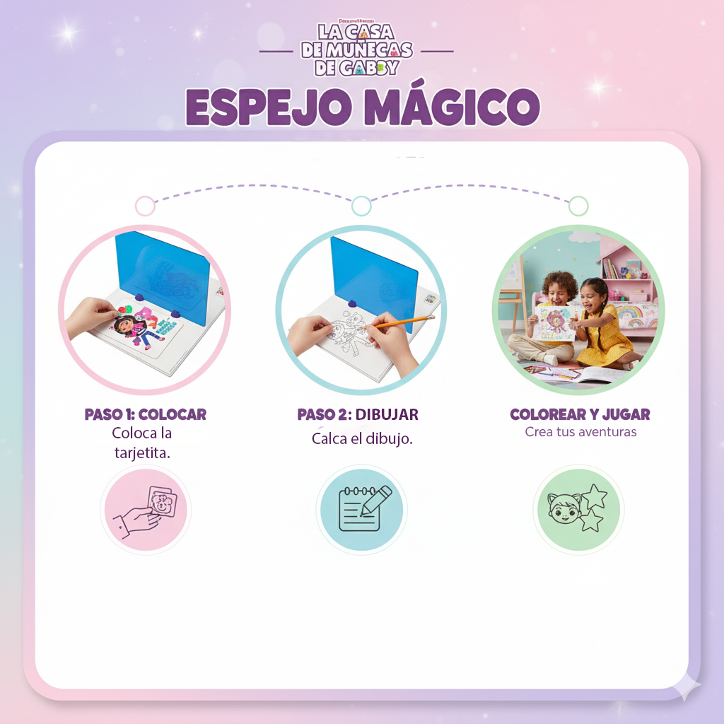Juego Educativo Espejo Mágico - Gabby-5