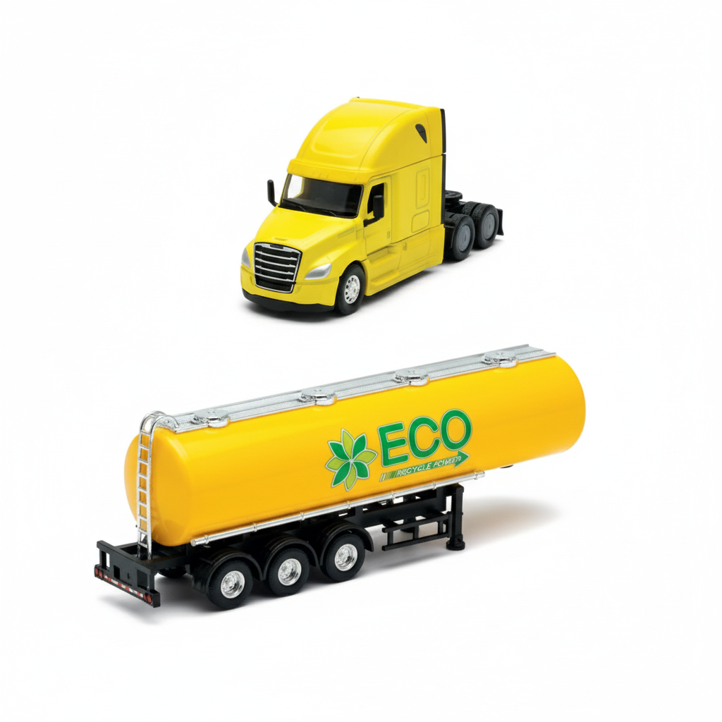 Camión Freightleiner Oil Tanker - Welly Escala 1:64-2