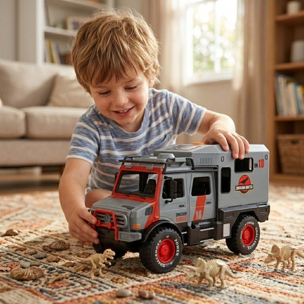 Juguete Camion Dinosaurio Luz Y Sonido - Toyng-5