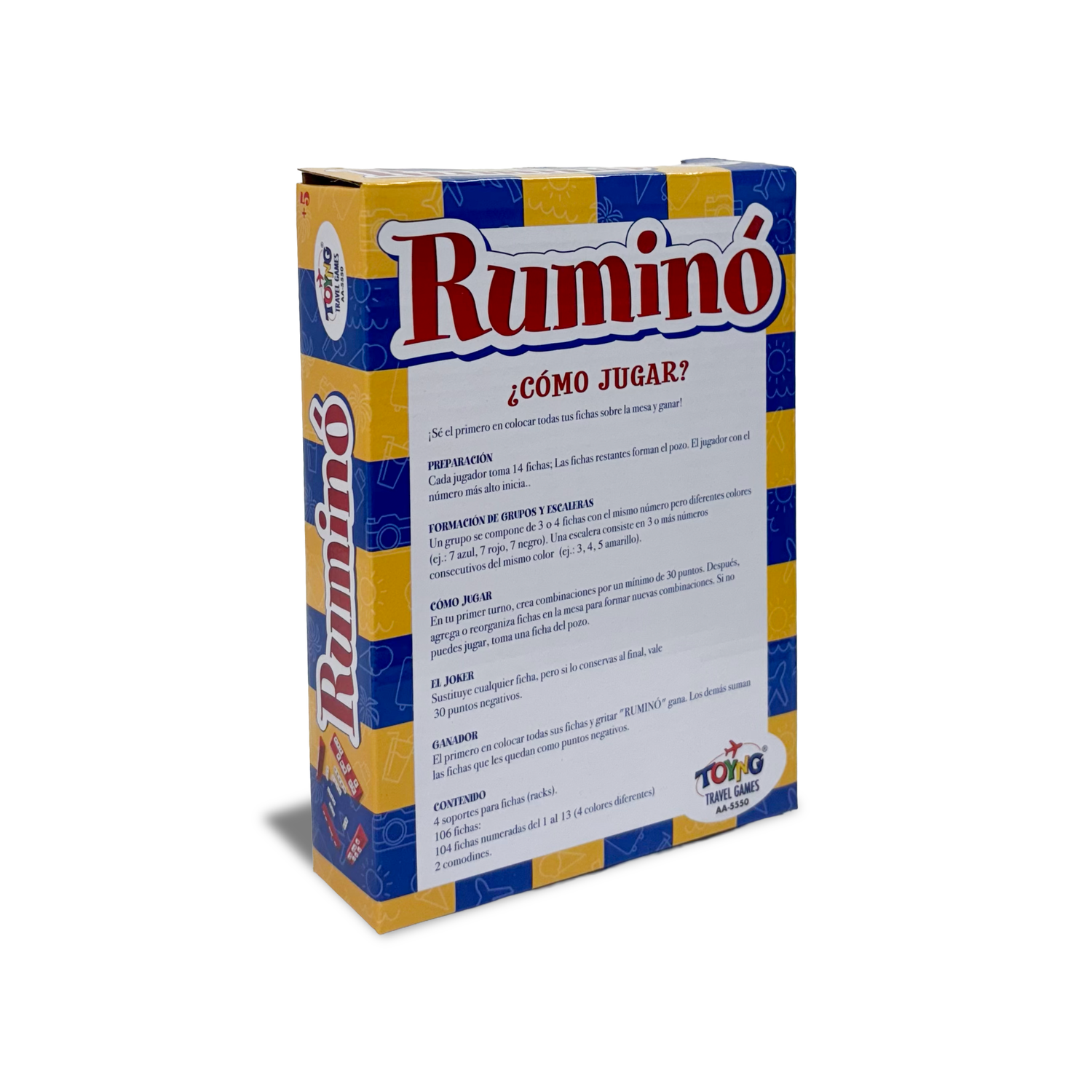 Juego de Mesa Mini Ruminó Rummy Rummi Portatil - Toyng-6