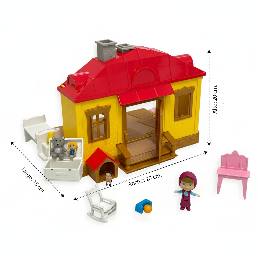 Juguete Casa Masha Set de Juego - Masha Y El Oso-3