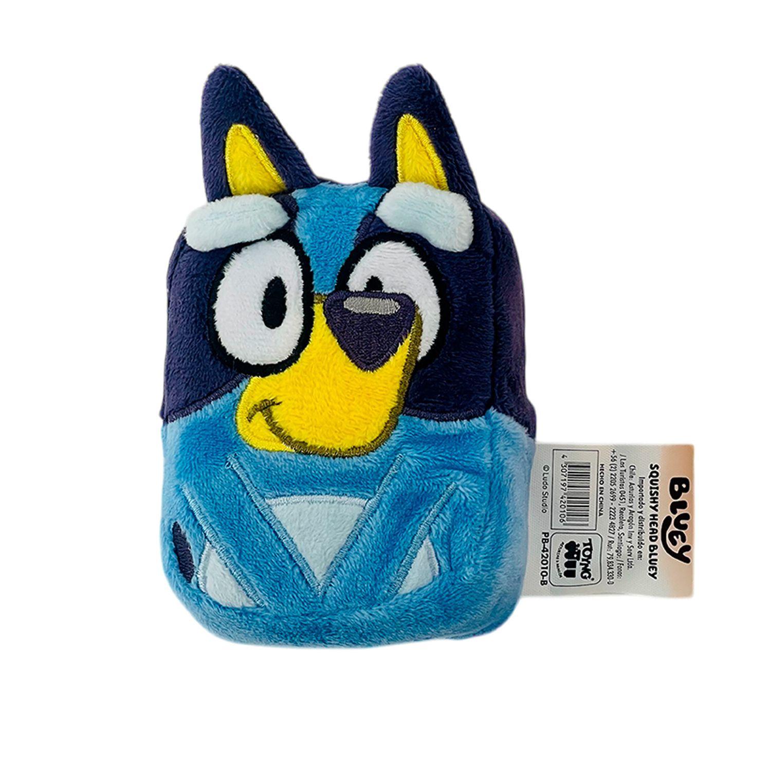 Peluche Squishy Head Bluey - Bluey-3