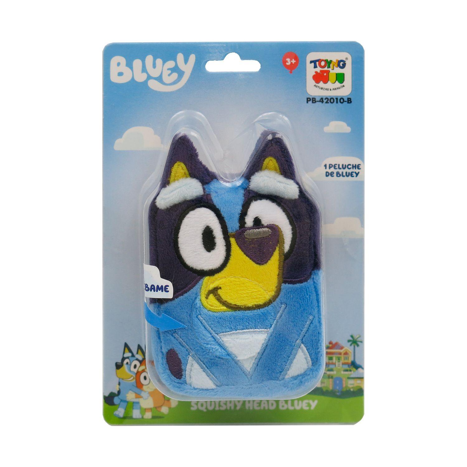 Peluche Squishy Head Bluey - Bluey-4
