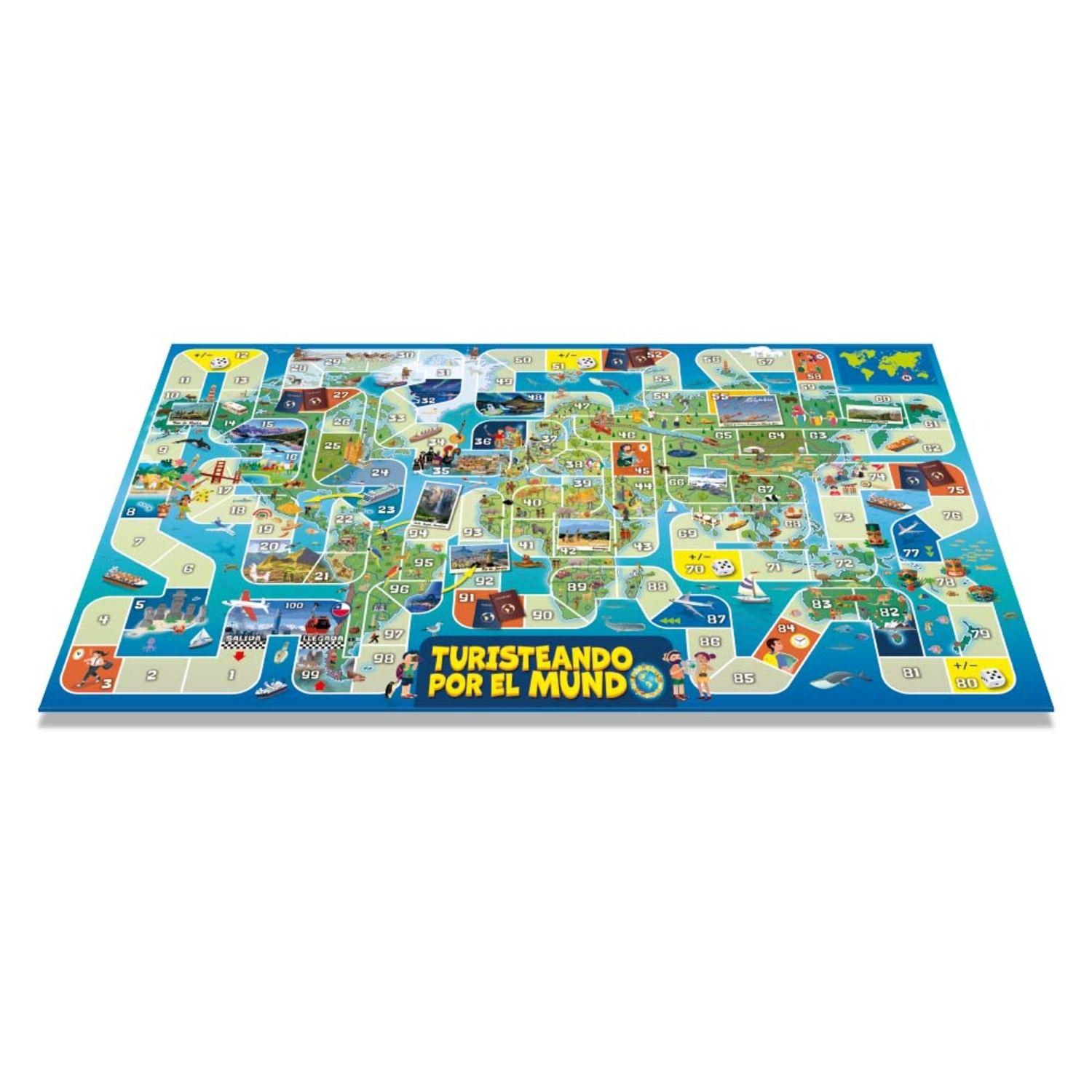 Juego de Mesa Turisteando Mundo - Toyng-2