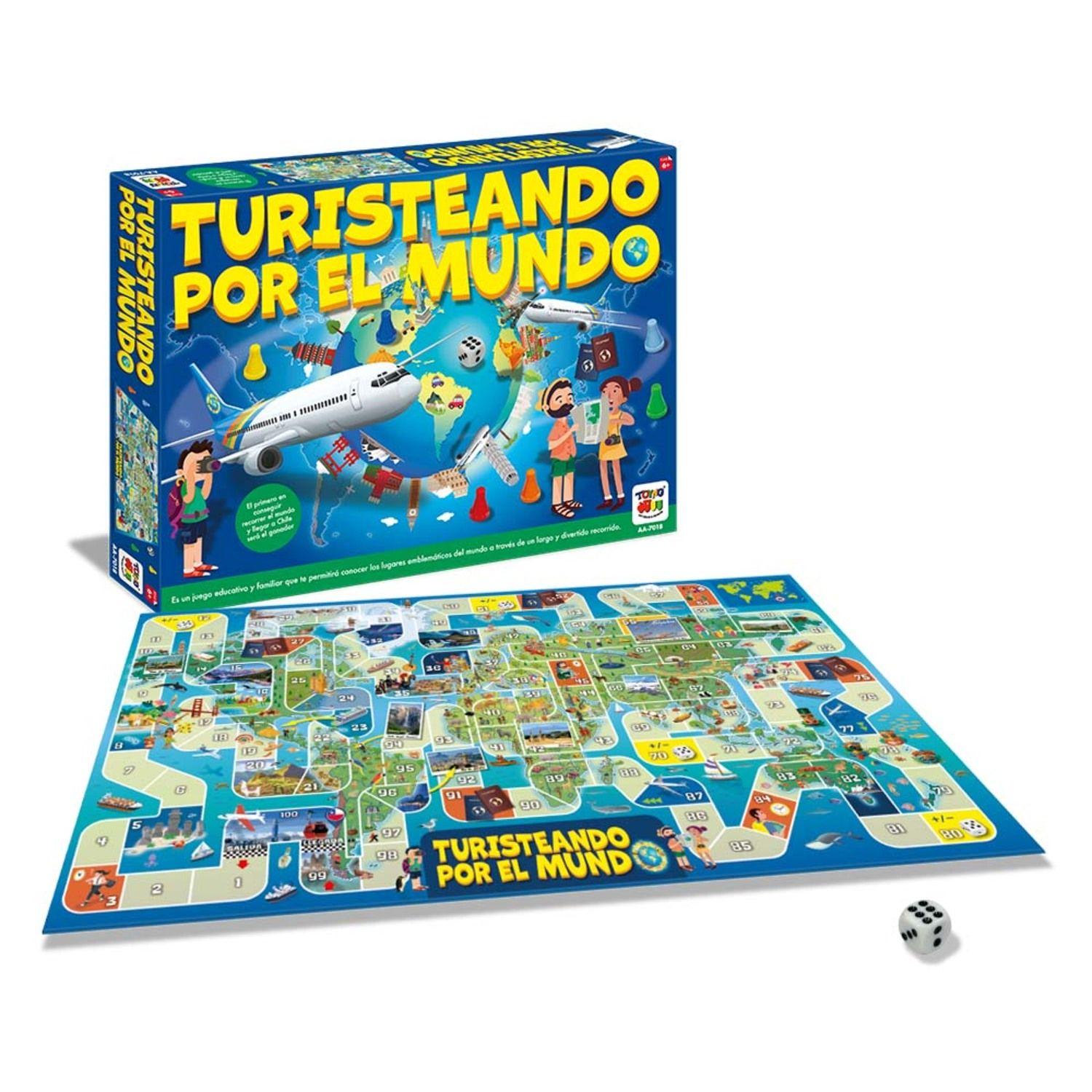 Juego de Mesa Turisteando Mundo - Toyng-7