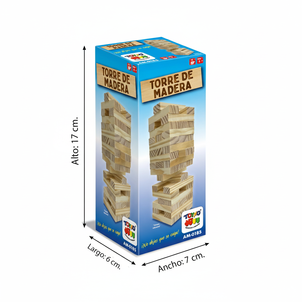 Juego de Mesa Torre Madera Chica - Toyng-7