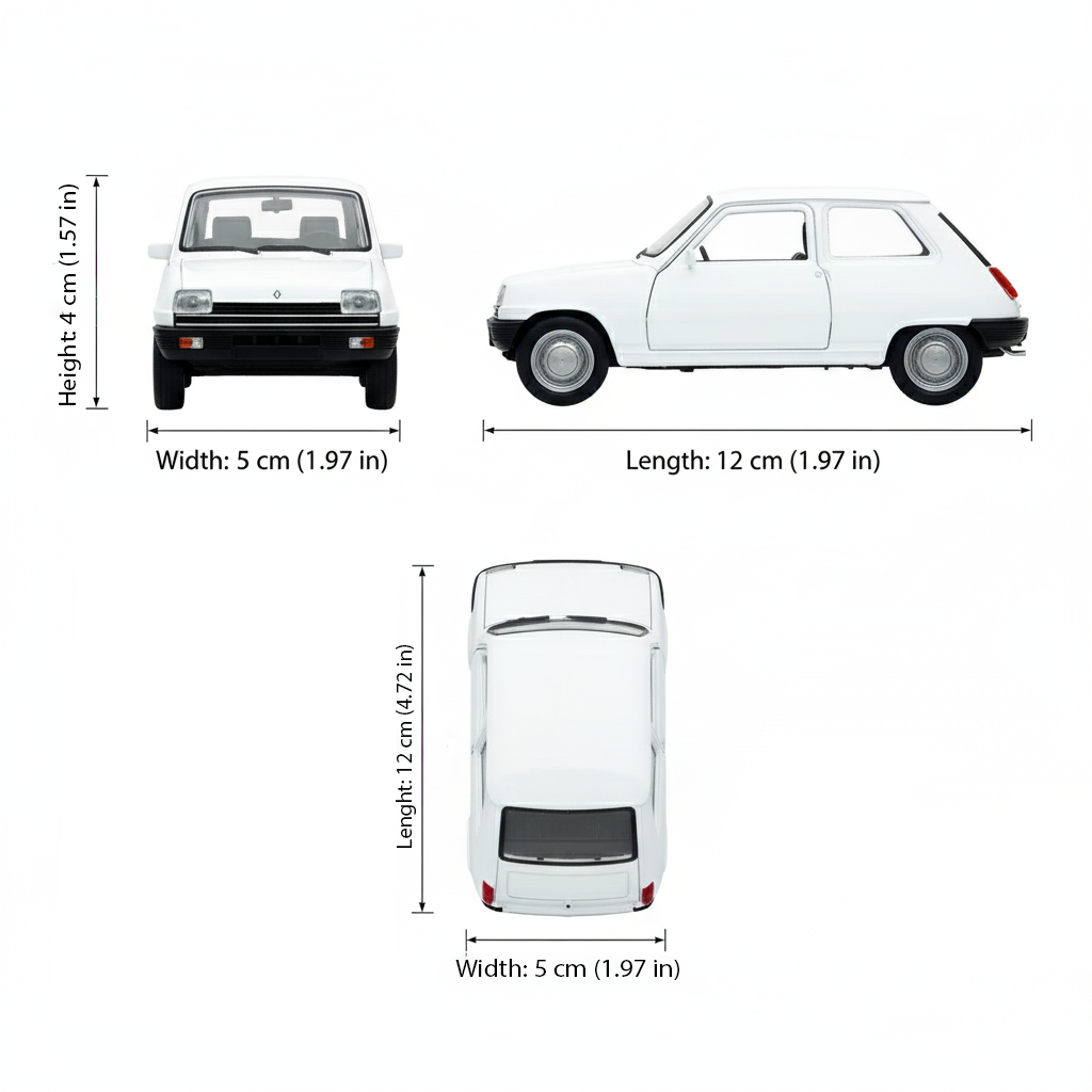 Auto Renault 5 - Welly Escala 1:34:39-5