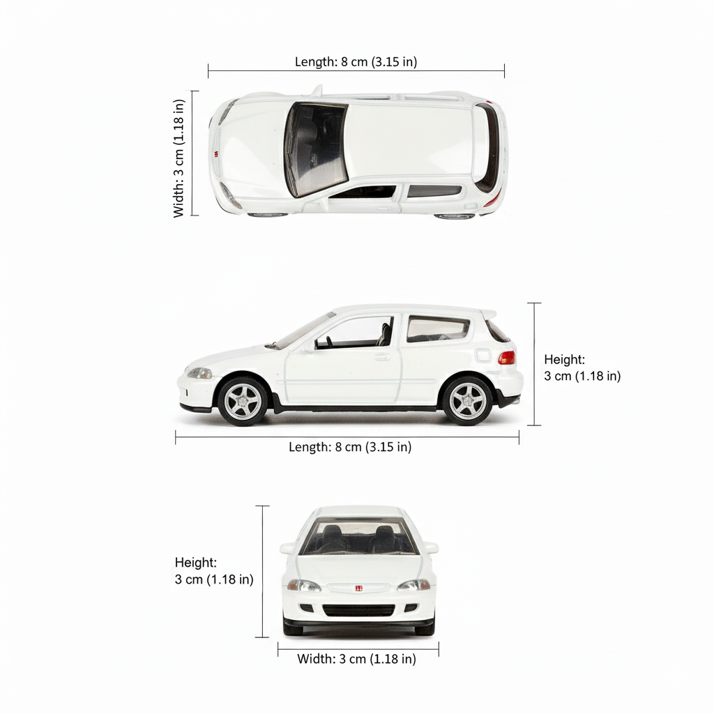 Auto Honda Civic Escala 1:60 - Welly-3
