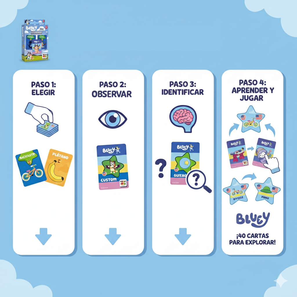 Juego Educativo Flash Cards Mis Primeras Palabras - Bluey-3