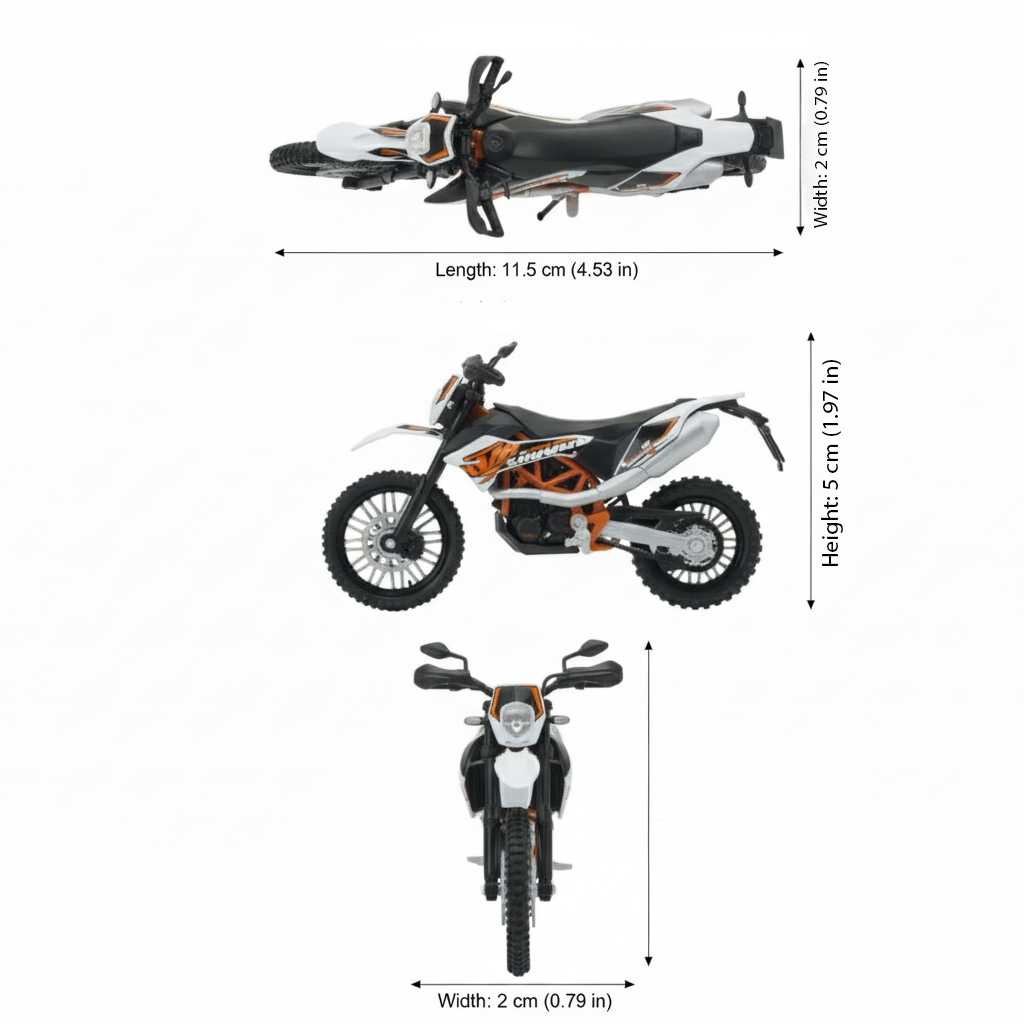 Moto Ktm 690 Enduro R - Welly Escala 1:18-3