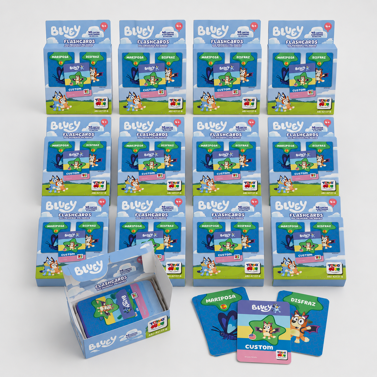 Pack 12 Flash Cards Primeras Palabras Bluey-0
