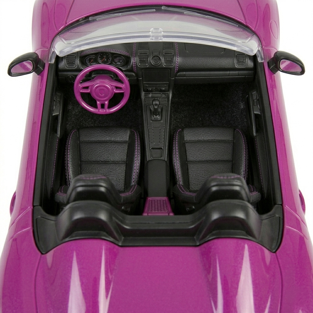 Auto Deportivo Rosado Convertible para Muñecas - Toyng-2