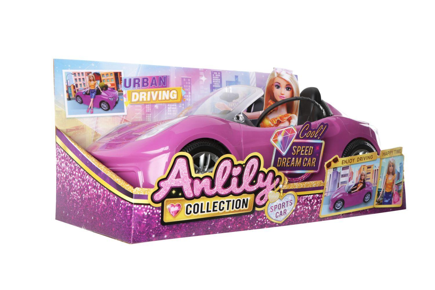 Auto Deportivo Rosado Convertible para Muñecas - Toyng-5