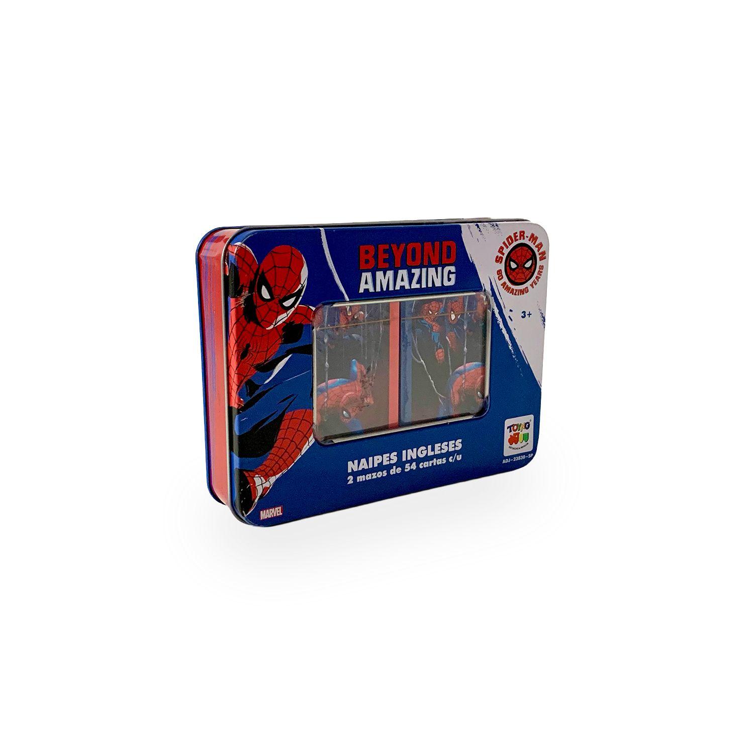 Juego de Mesa Naipes Caja Metalica - Spiderman-3