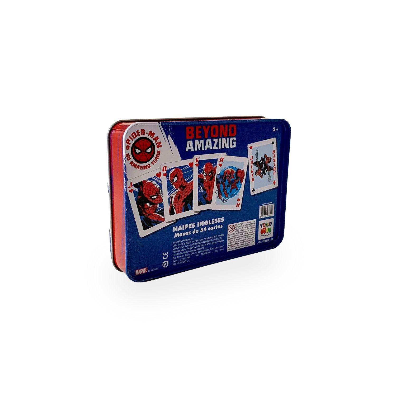 Juego de Mesa Naipes Caja Metalica - Spiderman-4