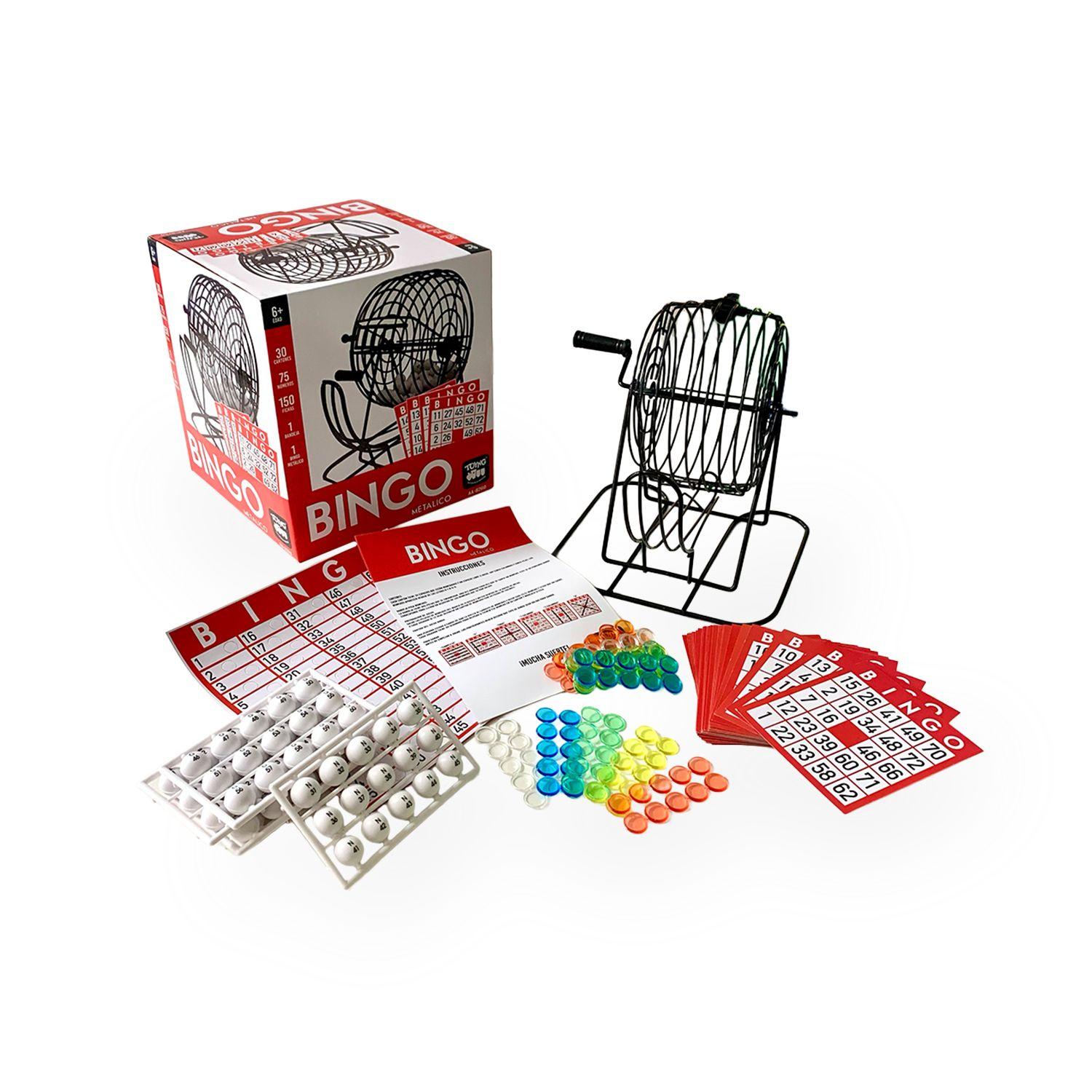 Juego de Mesa Bingo Metálico 30 Cartones - Toyng-0