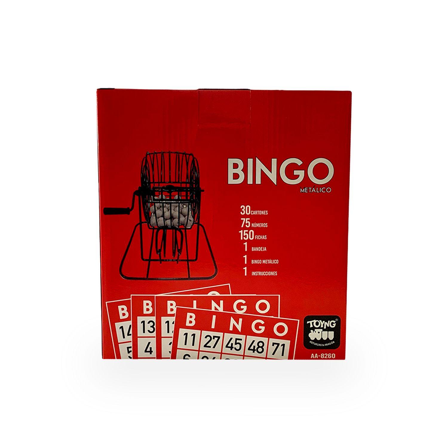Juego de Mesa Bingo Metálico 30 Cartones - Toyng-7