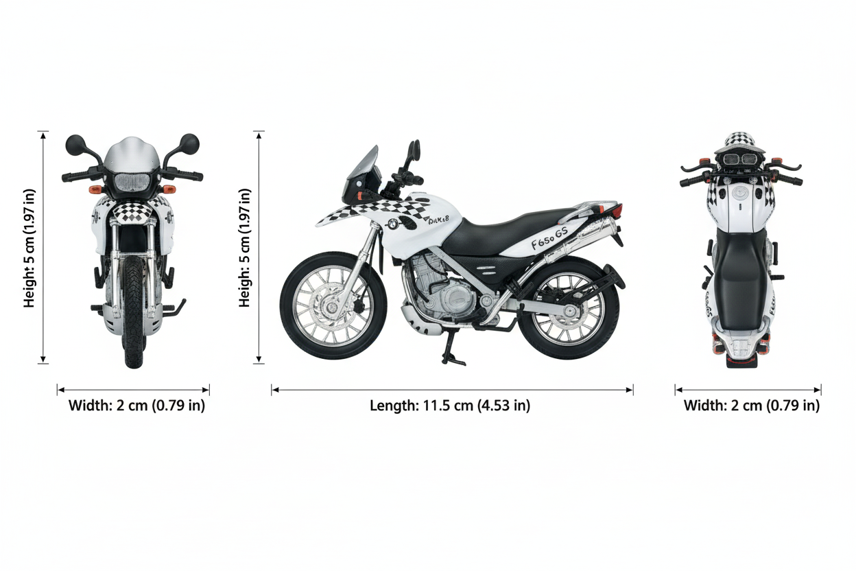 Moto Mw F650 Gs - Welly Escala 1:18-3