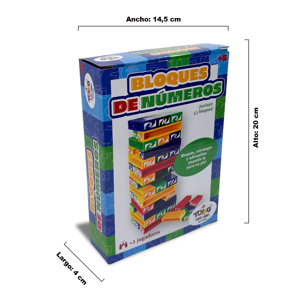 Juego de Mesa Travel Game Bloques de Números – Toyng-4