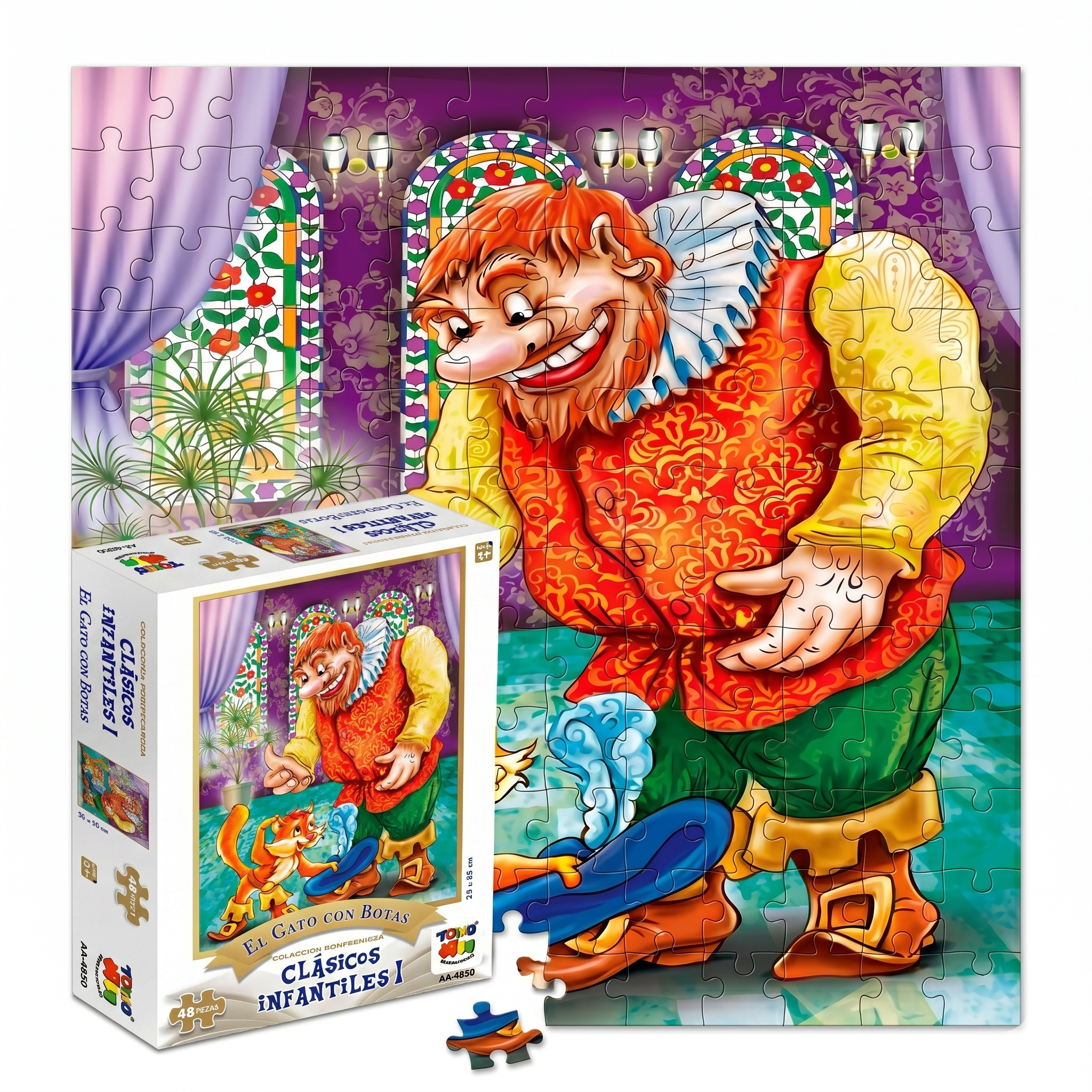 Puzzle 48 Piezas - El Gato Con Botas - Toyng-0