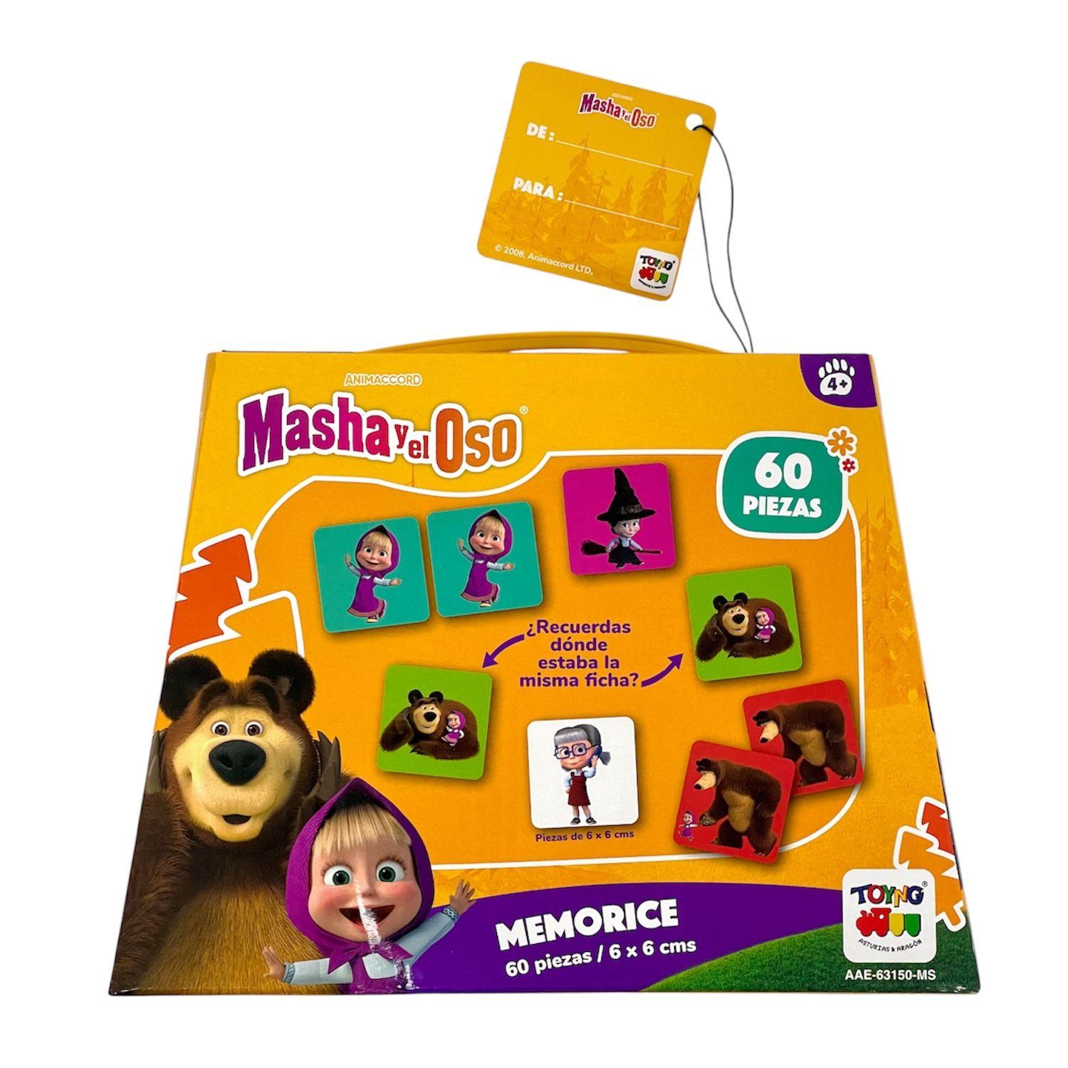 Memorice 60 Piezas - Masha Y El Oso-1