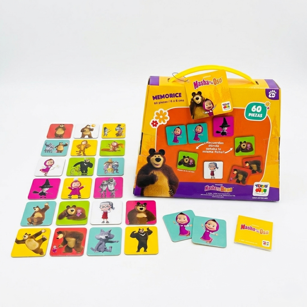 Juego de Mesa Memorice 60 Piezas - Masha-0