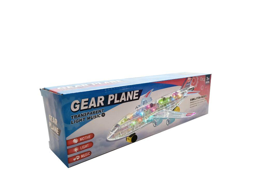 Avión Transparente con Luces y Música – Toyng-2