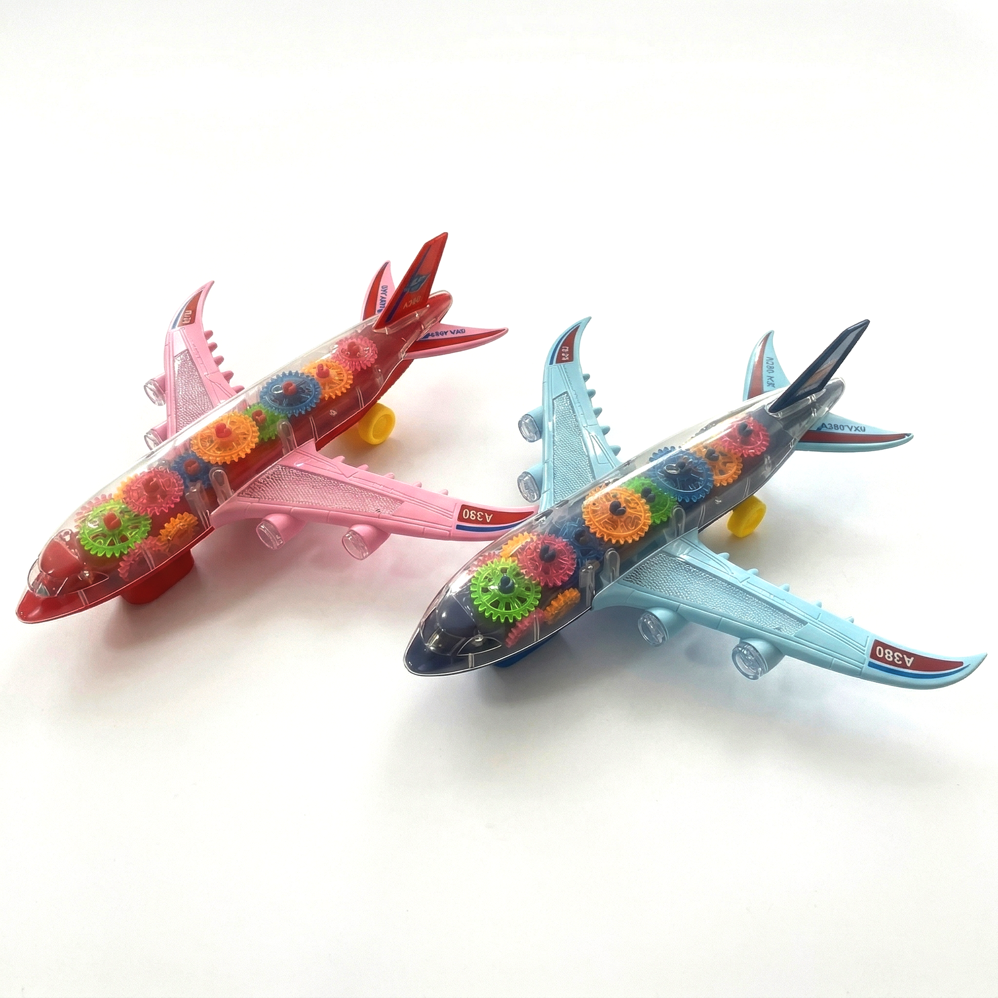 Avión Transparente con Luces y Música – Toyng-4