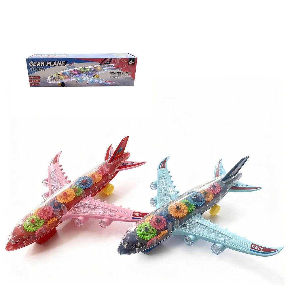 Avión Transparente con Luces y Música – Toyng-6