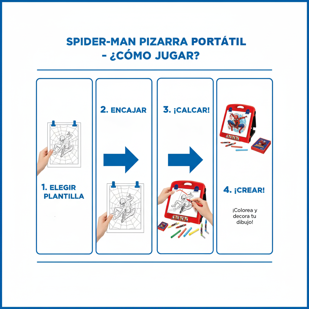 Juego Educativo Pizarra Portatil - Spiderman-5
