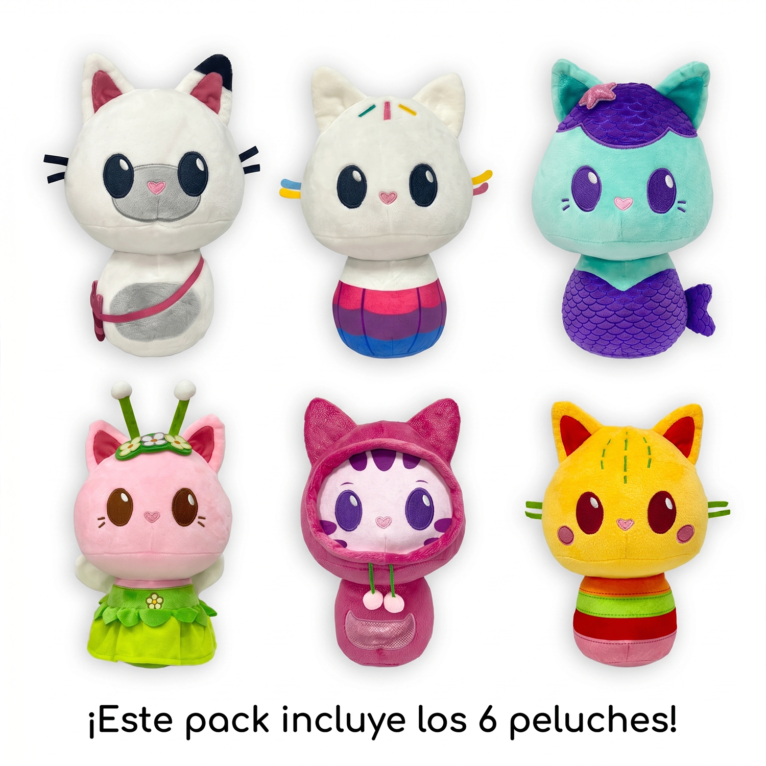 Pack x6 Peluches La Casa de Gabby Colección Completa-4