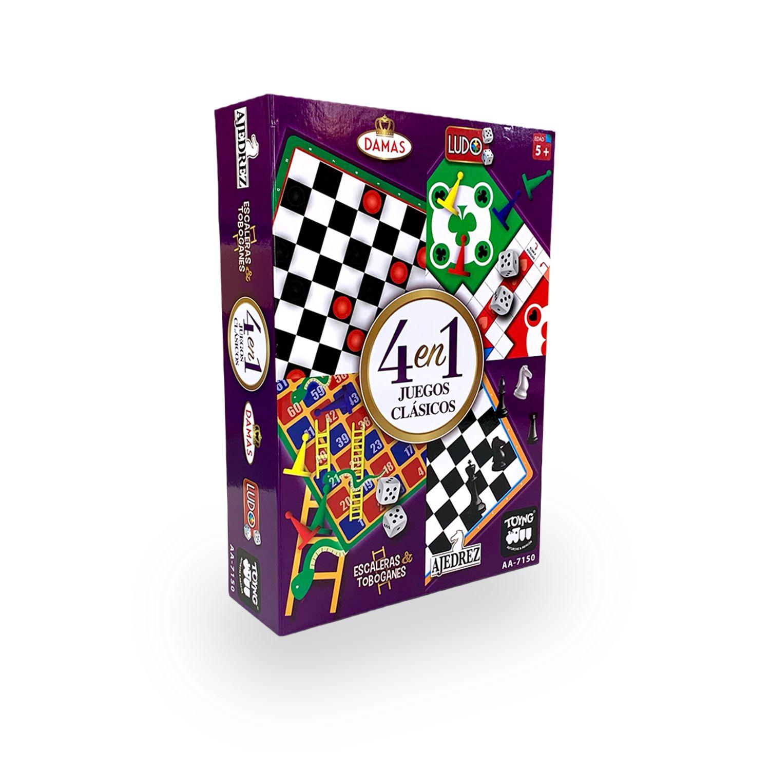 Juego de Mesa 4 en 1 Clásicos Ajedrez Ludo Damas - Toyng-9