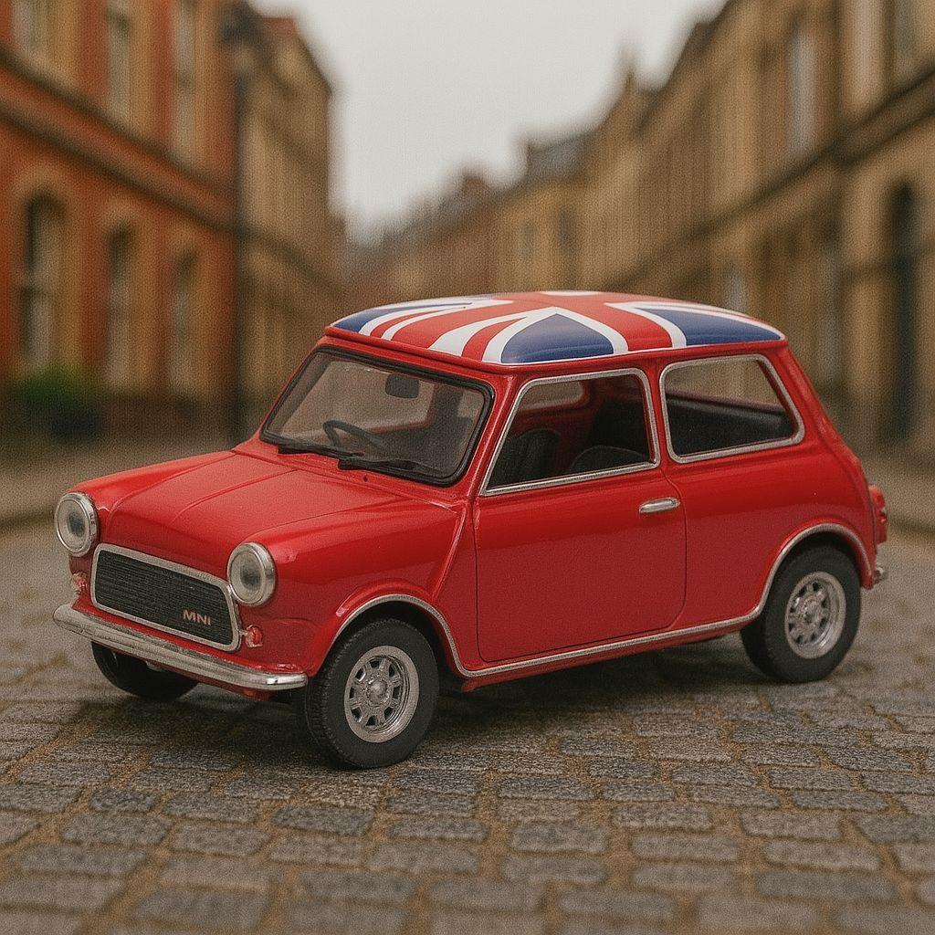 Auto Mini Cooper 1300 Uk Flag S  - Welly-0
