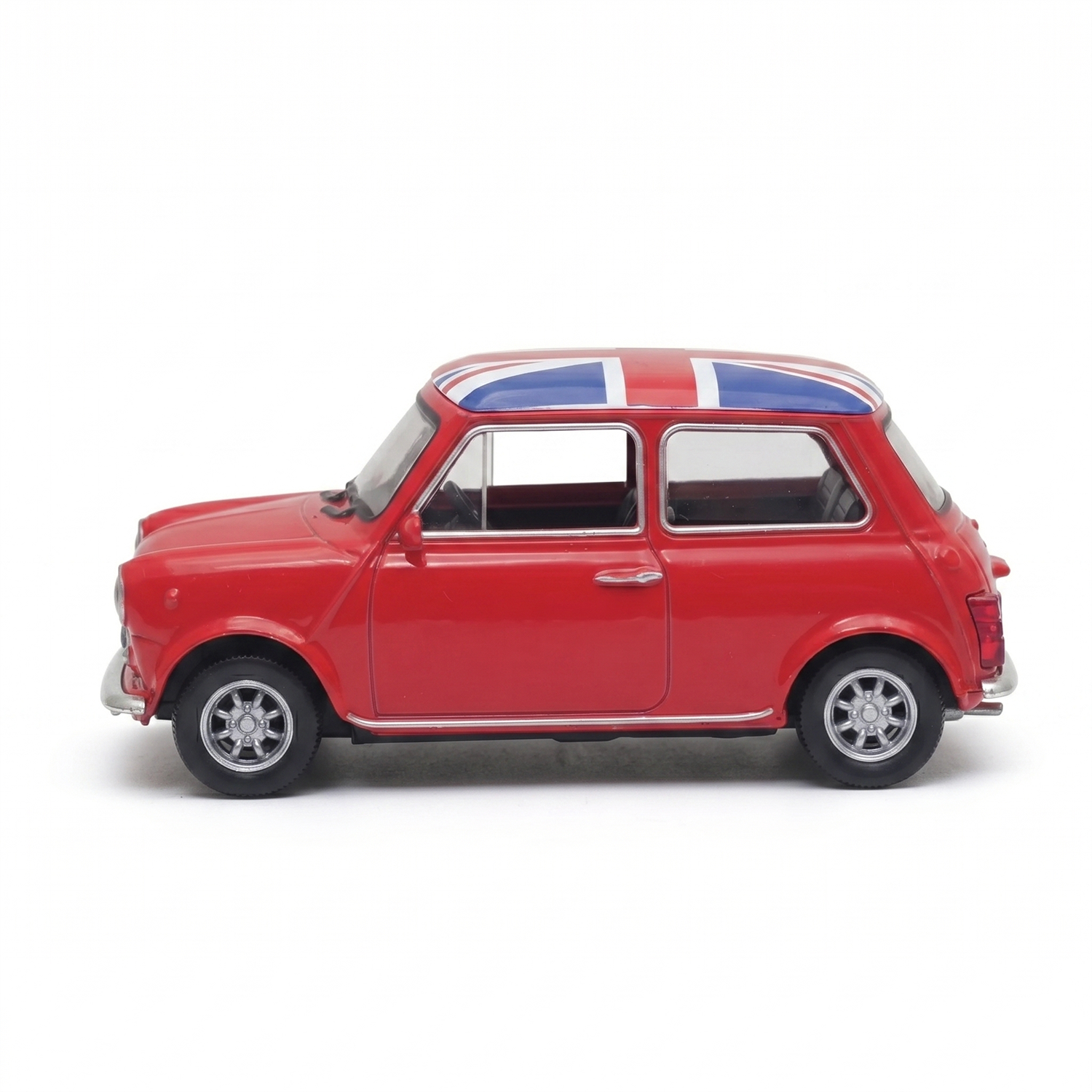 Auto Mini Cooper 1300 UK Flag S Escala 1:43 - Welly-3