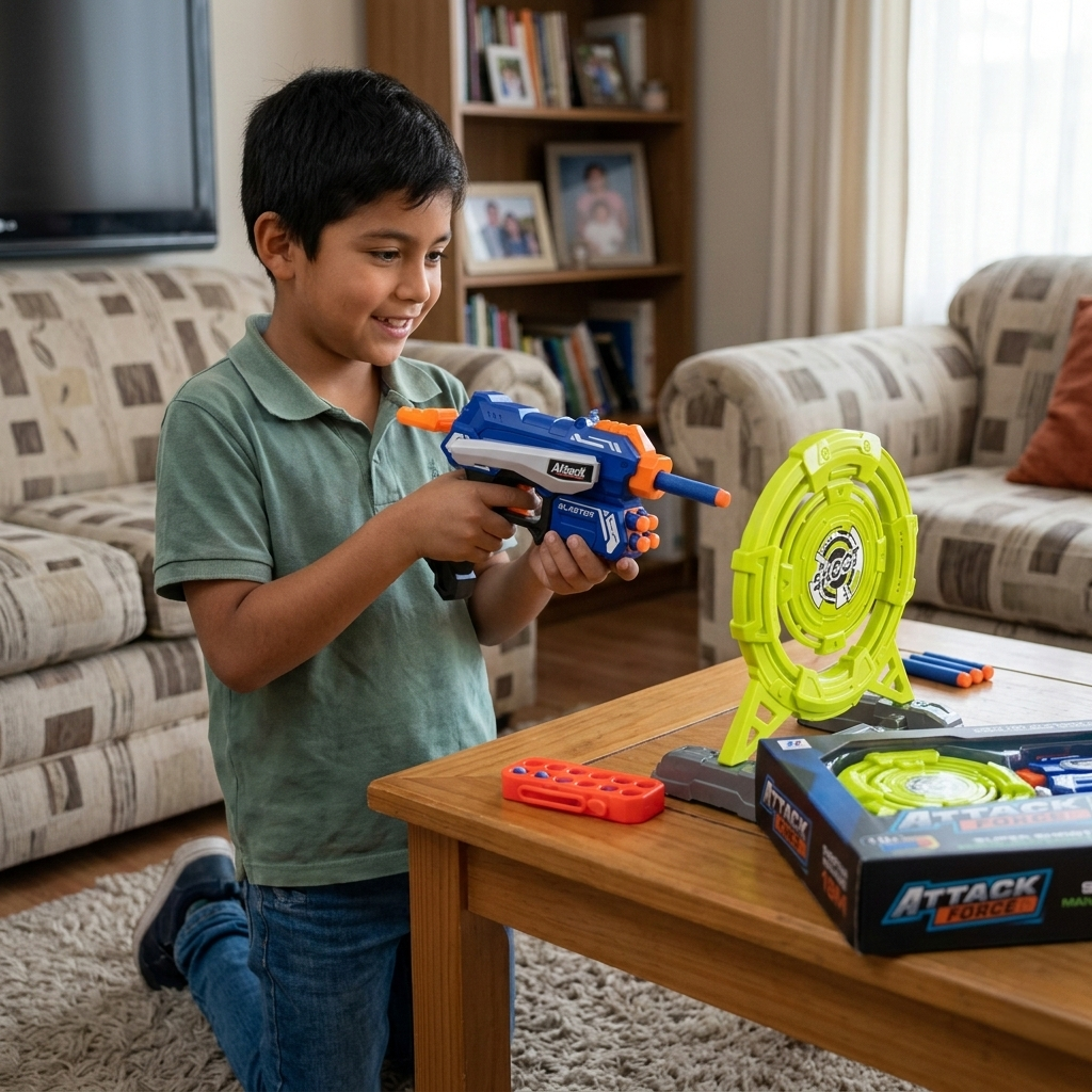 Juguete Set Lanzador, 10 Dardos Y 1 Tablero - Toyng-3