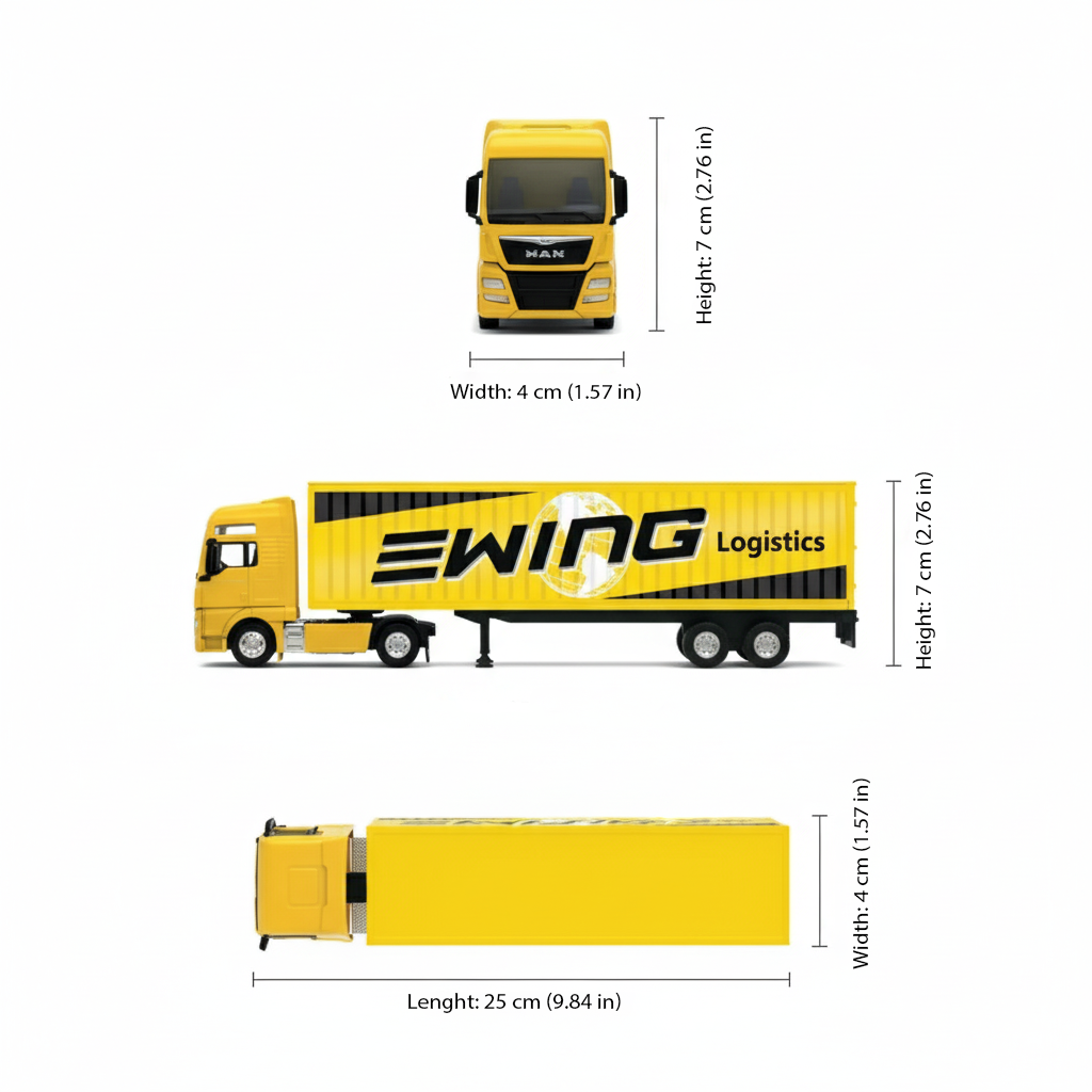 Camión Man Tgx Xxl Logging Trailer - Welly Escala 1:64-3