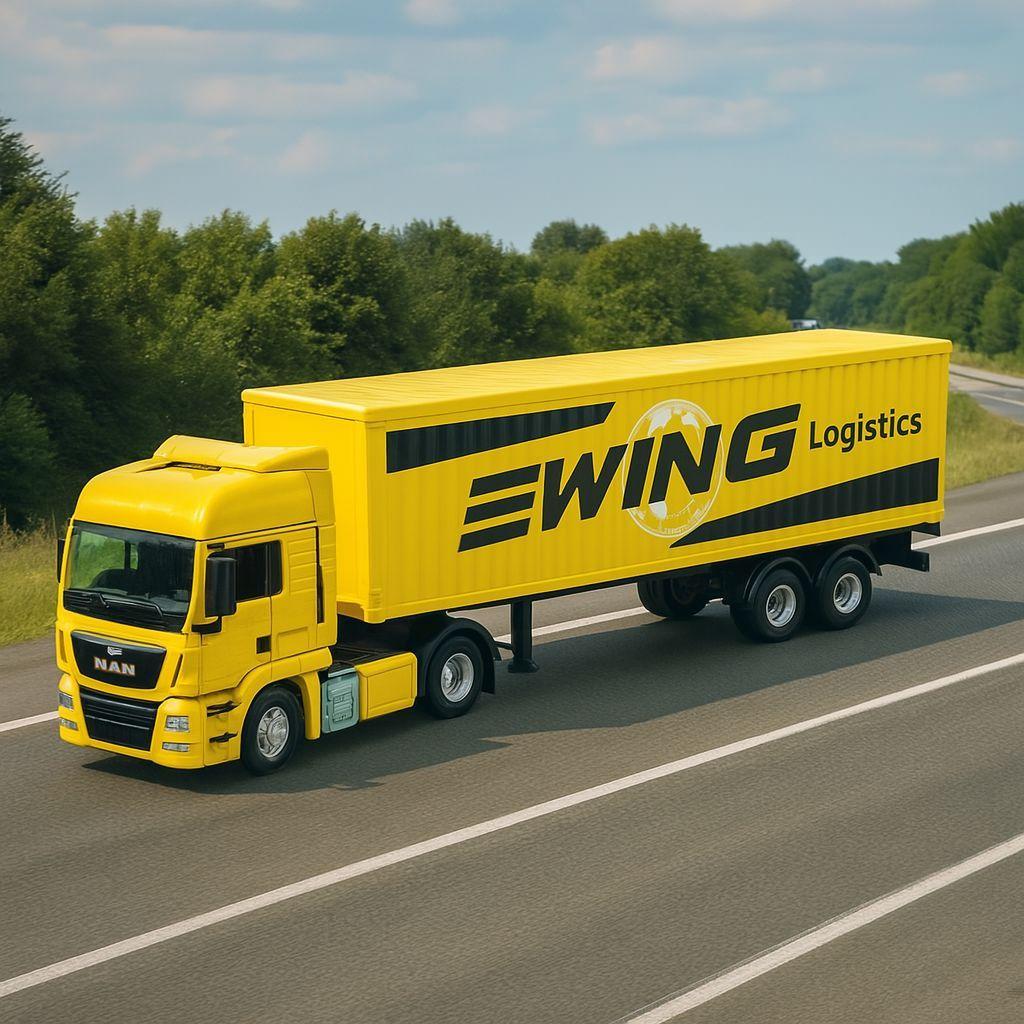 Camión MAN TGX XXL Logging Trailer Escala 1:64 - Welly-2