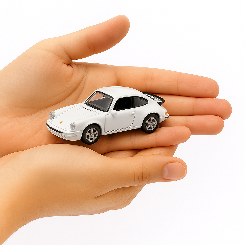 Auto Porsche 911 Turbo - Welly Escala 1:60-1