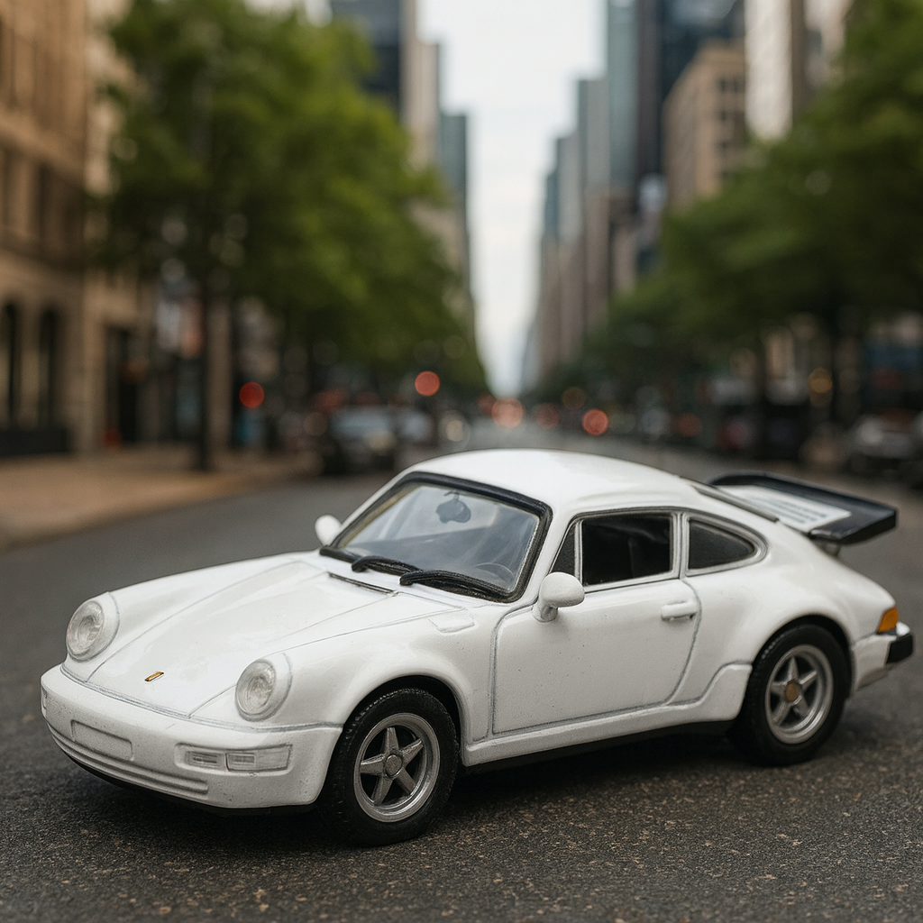 Auto Porsche 911 Turbo - Welly Escala 1:60-2