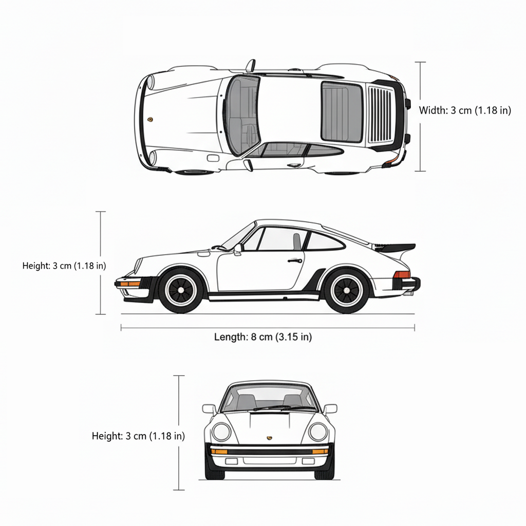 Auto Porsche 911 Turbo Escala 1:60 - Welly-3