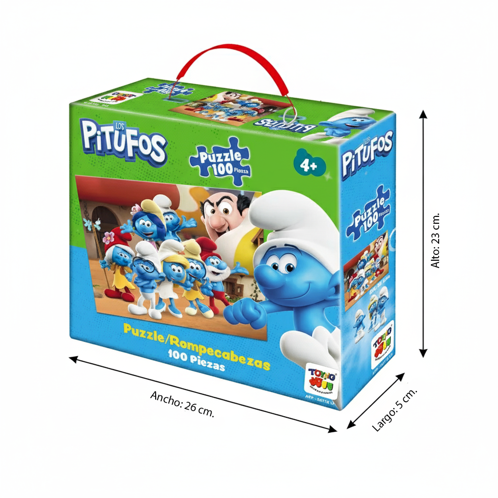 Puzzle 100 Piezas - Los Pitufos-3