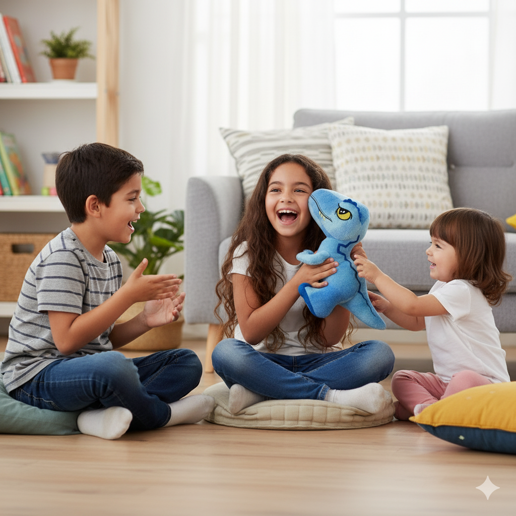 Peluche Dinosaurio Azul - Jurassic-5