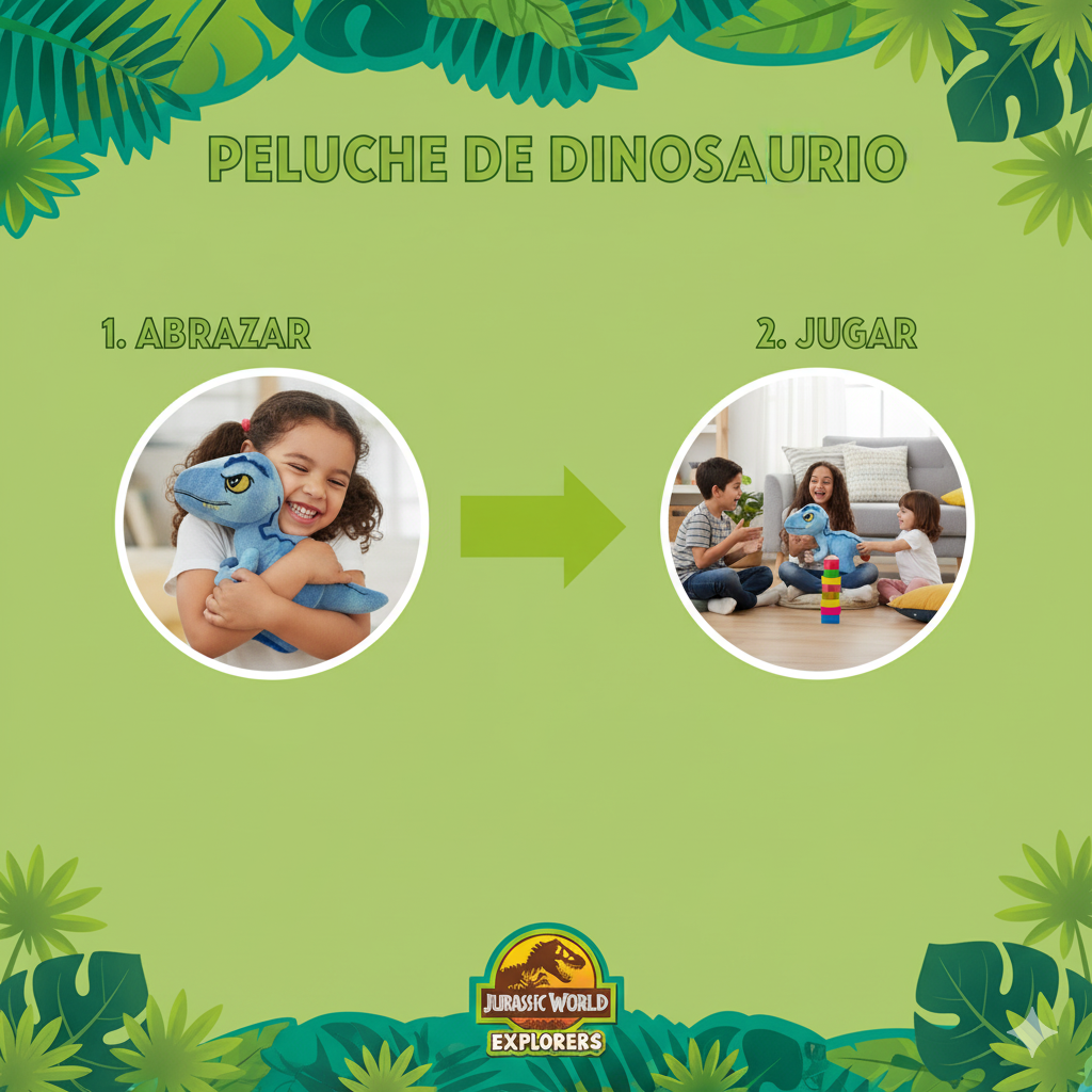 Peluche Dinosaurio Azul - Jurassic-5